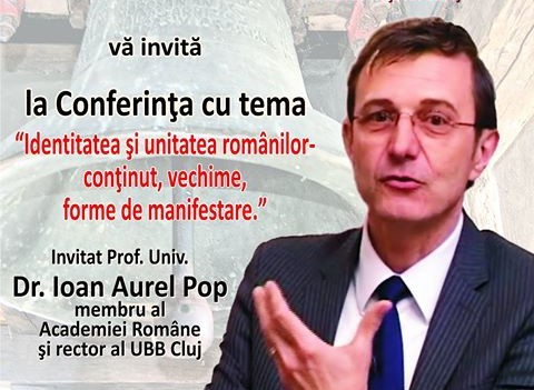 Zalău: Conferință „Glasul Bisericii in Cetate”, susținută de prof. univ. dr. Ioan Aurel Pop (joi, 26 ianuarie) Zalău: Conferință „Glasul Bisericii in Cetate”, susținută de prof. univ. dr. Ioan Aurel Pop (joi, 26 ianuarie)