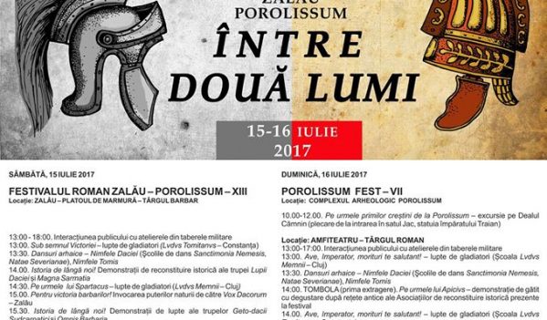 Festivalul Roman Zalău și Porolissum Fest se desfășoară în perioada 15-16 iulie Festivalul Roman Zalău și Porolissum Fest se desfășoară în perioada 15-16 iulie