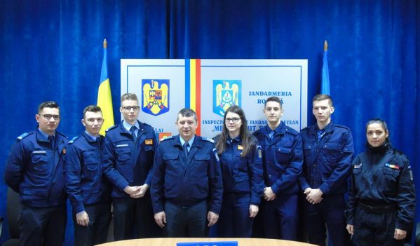 Studenţi în practică la Jandarmeria Sălaj Studenţi în practică la Jandarmeria Sălaj