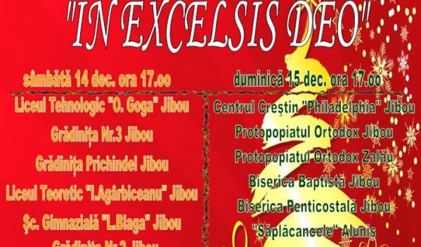 Concerte de colinde “In Excelsis Deo”, la Jibou Concerte de colinde “In Excelsis Deo”, la Jibou